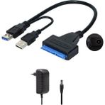 Temiz Pazar USB 3.0 2.5 3.5 Inç Sata SSD HDD Hard Disk Çevirici Dönüştürücü + Adaptör