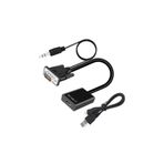 Temiz Pazar VGA Hdmi Çevirici Dönüştürücü Kablo Ses Destekli Vga to Hdmi