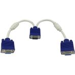 Temiz Pazar VGA Y Kablo Çoklayıcı Switch Splitter Kablosu Çoklu Monitör Tv
