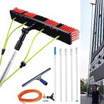Temizleme Fırçası 5M-12 M Su ile Çalışan Pencere Temizleme Çubuğu Uzatılabilir Çubuklu Çatı Kazıyıcı Pencere Temizleme Araçları Güneş Paneli Temizleme Ekipmanları (