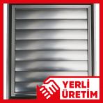 Temmenfez Piramit Aluminyum Parlak Krom Banyo, Wc Havalandırma Menfez, Panjur