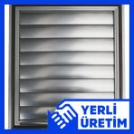 Temmenfez Piramit Serisi Aluminyum Menfez Parlak Eloksal Banyo Wc Panjuru