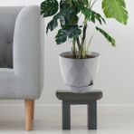 Temmuz Home No4 1 Adet 4,8 Litre Karasu Plastik Yakamoz Saksı - Gri