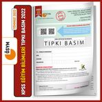 Temmuz KPSS Eğitim Bilimleri ÖSYM Tıpkı Basım Çıkmış Soru Deneme Kitapçığı Video/PDF Çözümlü TG