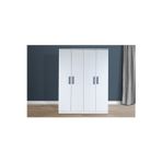 Temosan 4 Kapılı Beyaz Gardırop Dolap T-900 120 X 174 X 45