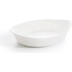 Temperli Cam Beyaz Fırın Kabı 29X17 cm Akıllı Mutfak Carine Oval Pişirme Ürün 670G Dayanıklı 1 Adet