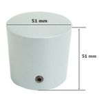 Tempo Islak Hacim Kabin Kapı Tokmağı Kulp 13-18 mm - Gri - 1 Adet