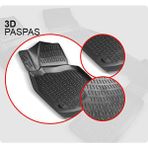 Tempo Mercedes E Serisi W213 2017 Sonrası 3D Havuzlu Paspas Seti - Siyah