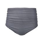 Tempt Me Kadın Yüksek Belli Bikini Altı Retro Dantelli Yüzme Kısa Büzgülü Tankini Külot, 1 Çizgili, XS