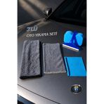 Temsan LuxNova 3’lü Mikrofiber Oto Yıkama Seti + Sünger + Cam Sileceği