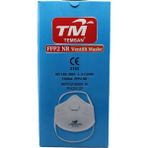 Temsan Tm Temsan Beyaz Ventilli Ffp2 Nr Toz Iş Güvenlik Sanayi Boya Konik Maske - 20 Adetlik 10 Paket
