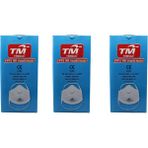 Temsan Tm Temsan Beyaz Ventilli Ffp2 Nr Toz Iş Güvenlik Sanayi Boya Konik Maske - 20 Adetlik 3 Paket