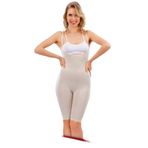 Ten Kadın Göğüsü Açık Uzun Paçalı Toparlayıcı Body Vücut Korse, L, LZ15006-19804IGP27191862