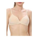 Ten Rengi Balensiz Pamuklu Modal Yumuşak Kaplı Sırtı Çapraz Soft Sütyen, 90B, İM2211-1-198IGP103487