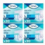 Tena 4 Paket 120 Adet PROskin Slip 6 damla Large Büyük Boy Belbantlı Hasta Bezi