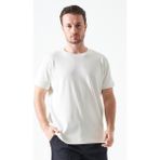 Tena Erkek Beyaz Bisiklet Yaka Interlok Basic Tişört - XL