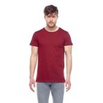 Tena Erkek Bordo Bisiklet Yaka Basic Tişört