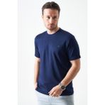 Tena Erkek Lacivert Bisiklet Yaka Basic Tişört - 3XL