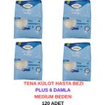 Tena Külot Hasta Bezi Plus 6 Damla Medium Beden - 120 Adet
