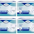 Tena Proskin Slip Plus 6 Damla Orta Boy Medium 30'lu 4 Paket 120 Adet Belbantlı Hasta Bezi