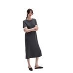 Tencel TM Modal Antrasit Midi Elbise 1310777-70095