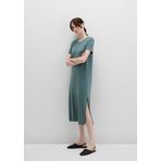 Tencel TM Modal Yeşil Midi Elbise 1310777-71917