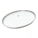 Tencere İle Uyumlu Sahan Tava Cam Kapağı Kapak 16 Cm Tutma Tepesiz