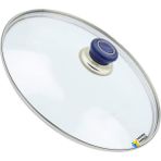 Tencere Sahan Tava Cam Kapağı Kapak 16 cm Lacivert Tutma Tepesi - Adet-Set