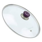 Tencere Tava Cam Buhar Delikli Kapak 30 cm ve Mor Tutma Tepe