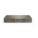 Tenda 16Port Poe 150W 10/100 1-Sfp Yönetilemez Switch Tef1118p-16-150W