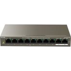 Tenda TEF1110P-8-63W 10 Port 8 Port Poe+ 10-100 + 2 Port 10-100-1000 Switch