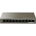 Tenda Tef1110p-8-63W 10 Port 8 Port Poe+ 10-100 + 2 Port 10-100 Switch