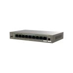 Tenda Teg1110pf-8-120W 9 Port 8 Port Poe+ 10-100-1000 Switch + 1 Port Uplink + 1 Port Sfp