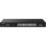 Tenda Teg2226f 24 Port 10-100-1000 + 2 Port Sfp Switch Cloud Yönetilebilir Çelik Kasa Switch