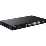 Tenda Teg2226f 24 Port 10/100/1000 + 2 Port Sfp Switch Cloud Yönetilebilir Çelik