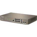 Tenda TEG5312F 10 Port 10/100/1000 2xSFP Yönetilebilir Rack Mount Switch