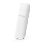 Tenda U18 WiFi 6 WLAN Stick WLAN USB Adaptörü (AX1800 Çift Bant 5 GHz:1201 Mbit/s +2,4 GHz: 574 Mbit/s) WPA3, USB 3.0, MU-MIMO, LED, Windows 10/11 destekler, PC/Laptop/Masaüstü için, Beyaz