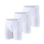 Tender Cotton 3'lü Uzun Paça Beyaz Boxer 9683 950-BEYAZ L