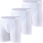 Tender Cotton 3'lü Uzun Paça Beyaz Boxer 9683 - XL