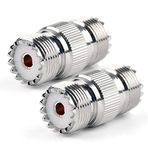 TengKo UHF Dişi - Dişi SO-239 SO239 Adaptörü RF Koaksiyel Koaksiyel Kablo Adaptör Konnektörü İki Yönlü Mobil Telsiz Anteni （2 Paket）