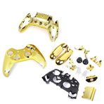 Tenlacum 1 Set Tam Muhafaza Dış Kaplama Seti + ABXY D-pad Mod + RB LB LT RT Xbox One Kumanda Yedek Parçaları için Düğmeler (Altın)