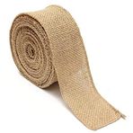 Tenlacum 10 m Doğal Jüt Çuval Bezi Rulo Çuval Bezi Jüt Kumaş Rustik Düğün Ev Parti Ziyafet Dekoru 5 cm x 10 m