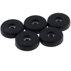Tenlacum 40 x 10 mm Yuvarlak Kauçuk Siyah Ayak Ara Parçaları, Elektronik, Bilgisayar Ekipmanı, Hoparlörler, Araba Kamyon Böcek Deflektörü, Mobilya, Dolap Kapısı için (5 Adet)
