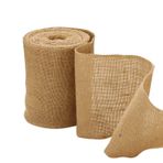 Tenlacum 5 m rulo Doğal Jüt Çuval Bezi Rulo Kayış Hessian Jüt Kumaş Kurdele Kemer Kendin Yap El Sanatları Düğün Dekorasyonları, Noel için (15 cm)
