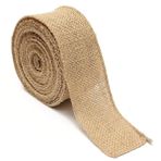 Tenlacum 5M Doğal Jüt Çuval Bezi Rulo Çuval Bezi Jüt Kumaş Rustik Düğün Ev Parti Ziyafet Dekoru 5 cm x 5 m