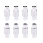 Tenlacum 8 Parça Sağlam Alüminyum Tek Sıra Paten Tekerlekli Paten Tekerlekleri Ara Parçaları, 8 mm Rulmanlar için, Gümüş