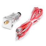 Tenlacum Extruder Hot End kiti V6 1,75 mm CR10 3D Yazıcı için Isıtma Tüplü Tam Metal J-Başlı Hotend Uzaktan Ekstruder Kiti