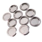 Tenlacum Gardırop ve Ayakkabı Dolapları için 304 Paslanmaz Çelik Dairesel Dolap Havalandırma Kapağı Ağ Delikli Panjur (10 Adet) (53 mm)