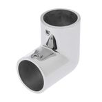 Tenlacum Premium Ayna Cilalı Deniz Sınıfı 316 Paslanmaz Çelik Tekne El Rayına Bağlantı Dirsek Borusu - Boyut Seçimi (30 mm)
