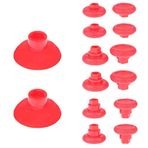 Tenlacum PS4/3/2 Xbox ONE/360 Oyun Kumandası için Geliştirilmiş Analog Thumbstick Başlıkları Kırmızı (14 parça)